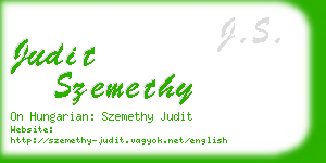 judit szemethy business card